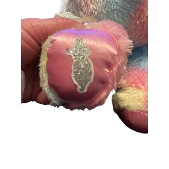 Build-A-Bear Workshop Multicolor Rainbow Pastel Bear Plush Stuffed Animal Toy - Picture 3 of 11